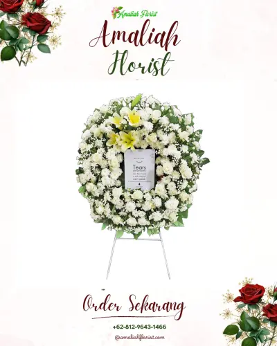 Krans Bunga Duka Cita di Ngadilangkung